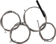 LA Choppers Handlebar Cable/Brake Hose Kit For Harley Davidson FLHRXS 1868 ABS 2024 30.5 cm - 35.5 cm (12" - 14") - Clear-Coated