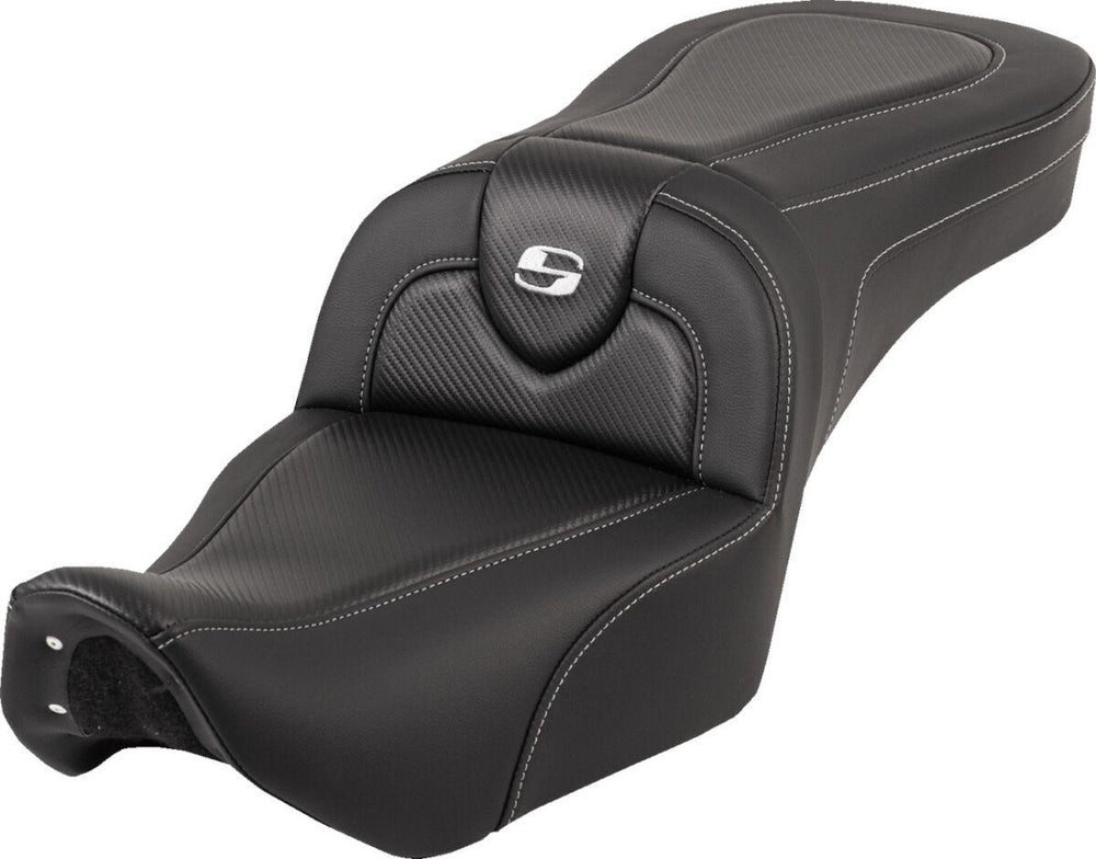 Saddlemen RoadSofa Seat For Harley Davidson RH 975 ABS 2022-2026 Carbon Fiber - Black
