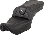 Saddlemen RoadSofa Seat For Harley Davidson RH 975 ABS 2022-2026 Carbon Fiber - Black