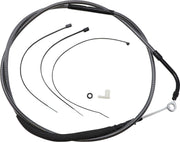 Magnum Shielding Polished KarbonFibr Clutch Cable For Harley Davidson FLH 1868 2021 187.5 cm (73-3 4") - Carbon Fiber Silver
