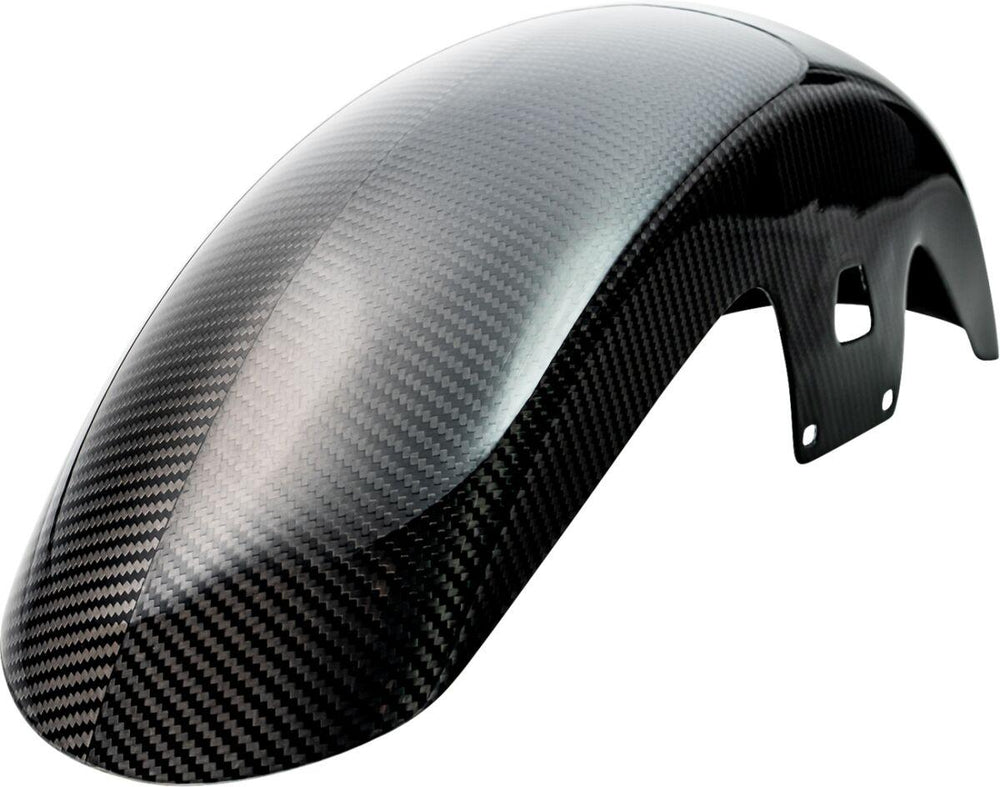 Slyfox Carbon Front Mid Length Fender For Harley Davidson FLD 1690 ABS 2014-2016 Front - Black/Carbon Fiber/Gloss