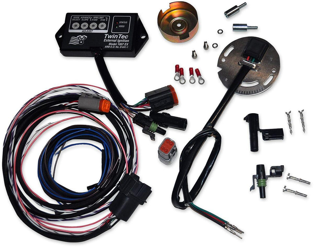 Daytona Twin TEC External Ignition Conversion Kit For Harley Davidson FL 1200 1970-1977 - Black