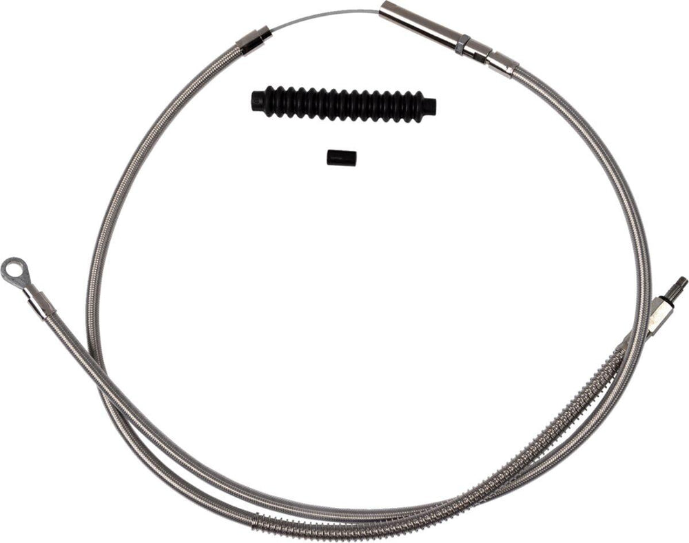 Barnett Stainless Steel Clutch Cable For Harley Davidson FLDE 1750 2018-2020 Standard - Silver