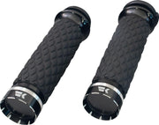 Khrome Werks Tracer Diamond Grips For Harley Davidson FLDE 1750 2018 - Black
