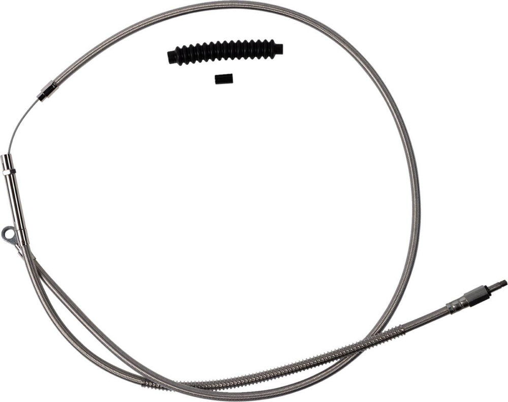 Barnett Stainless Steel Clutch Cable For Harley Davidson FLHR 1750 2021-2022 +15.2 cm (6") - Silver