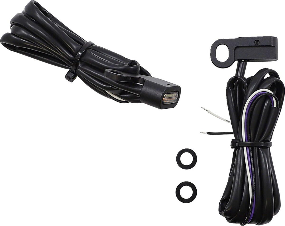 Drag Specialties LED Handlebar Marker Lights For Harley Davidson FLD 1690 2012-2013 Black Clear