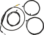 LA Choppers Complete Plug-and-Play Cable Kit For Harley Davidson FLH 1868 ABS 2021 45.5 cm - 51 cm (18" - 20") - Black/Clear-Coated/Natural