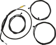 LA Choppers Complete Plug-and-Play Cable Kit For Harley Davidson FLH 1868 ABS 2021 45.5 cm - 51 cm (18" - 20") - Black/Clear-Coated/Natural