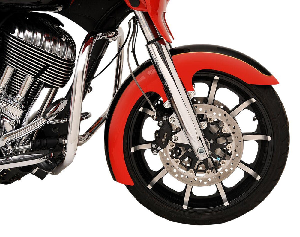 Klock Werks Tyre Hugger Front Fender For Indian Chief 111 2014-2020 40.6 cm (16")/43.2 cm (17")/45.7 cm (18")/48.3 cm (19") 33 cm (13") - Black