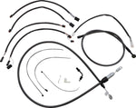 Magnum Shielding Pearl Designer Handlebar Cable Install Kit For Harley Davidson FLDE 1750 2018-2020 30.5 - 35.5cm (12" - 14") - Black