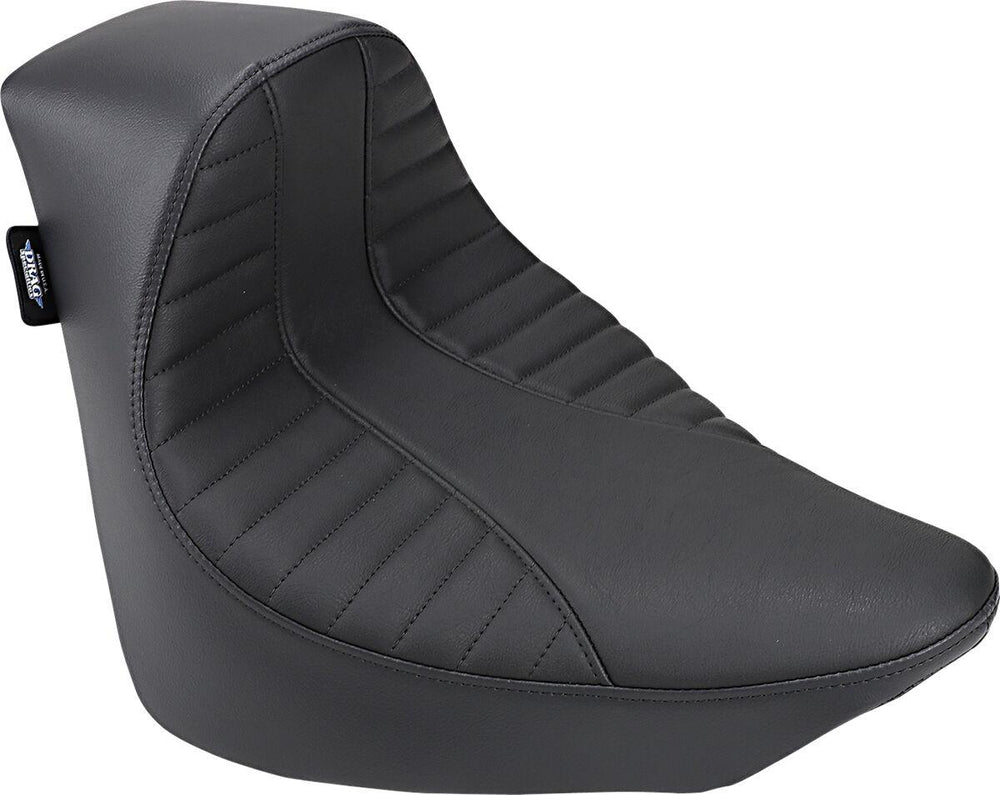 Drag Specialties EZ-On Solo Seat For Harley Davidson FLDE 1750 2018-2020 Scorpion Stitched - Black