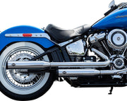 S&S Cycle Grand National Race  Silencers For Harley Davidson FLDE 1750 2018-2020 - Chrome