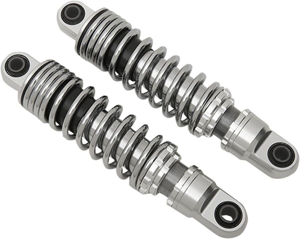 Drag Specialties Premium Ride-Height Adjustable Shocks For Harley Davidson FLD 1690 2012-2013 Rear - Black/Chrome