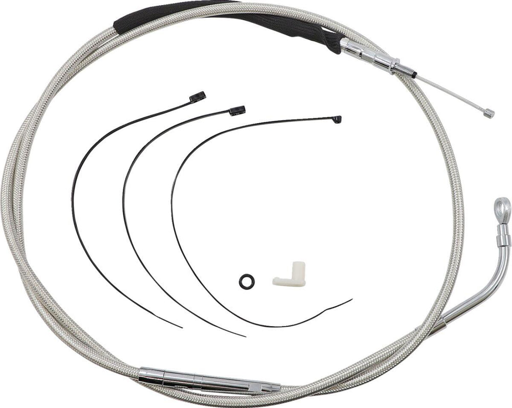 Magnum Shielding High-Efficiency  Stainless Clutch Cable For Harley Davidson FLH 1868 2021 192.4 cm (75-3 4") - Polished