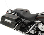 Drag Specialties Caballero 2 Up Diamond Vinyl Seat For Harley Davidson FLHR 1340 1997-1998 - Black