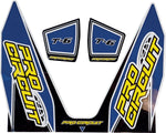 Pro Circuit T-6 Exhaust Decals - Black Blue White Yellow