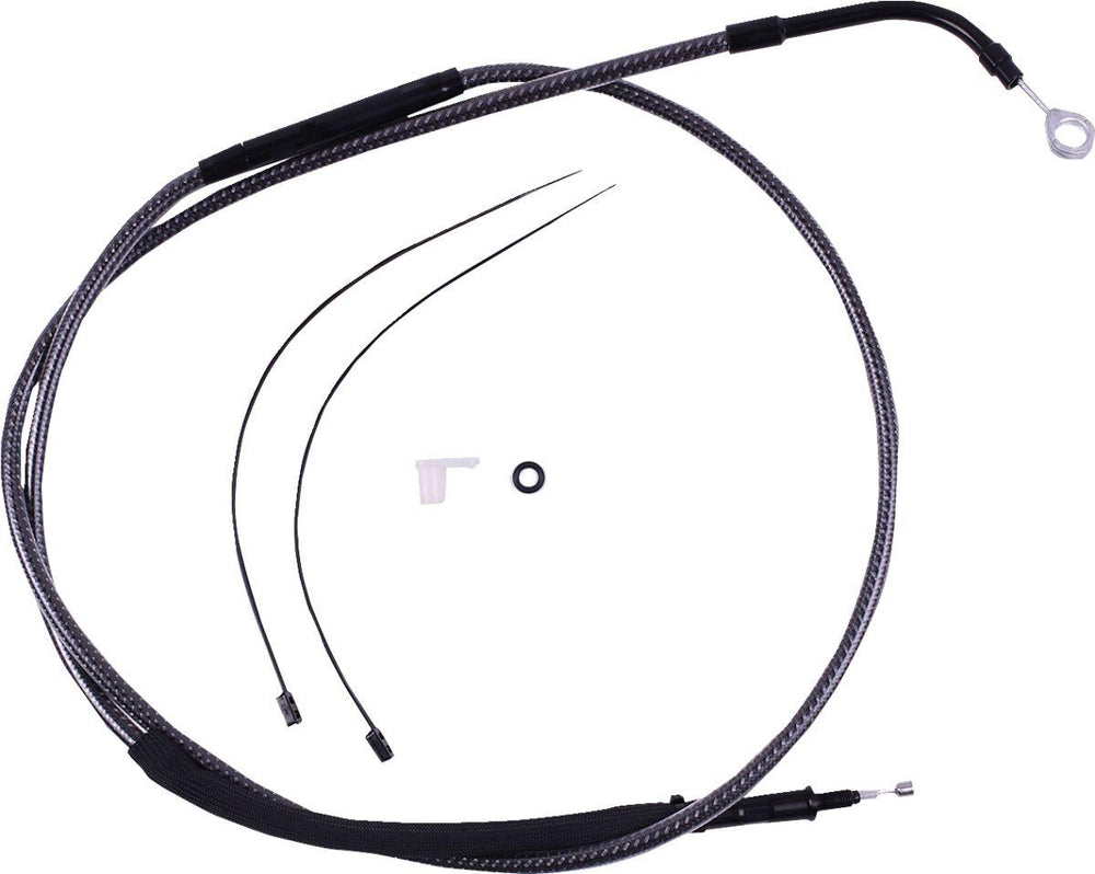 Magnum Shielding Polished KarbonFibr Clutch Cable For Harley Davidson FLH 1868 2021 172 cm (67-3 4") - Carbon Fiber Silver