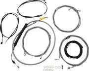 LA Choppers Complete Plug-and-Play Cable Kit For Harley Davidson FLHR 1750 ABS 2021-2022 30.5 cm - 35.5 cm (12" - 14") - Clear-Coated