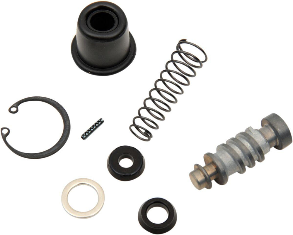 Drag Specialties Rear Brake Master Cylinder Rebuild Kit For Harley Davidson XL 1200 C 2007-2013 - Black Silver