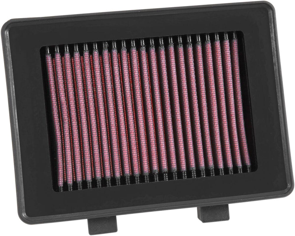 K&N High Flow Air Filter For Suzuki DL 1000 2014-2020 - Black Red
