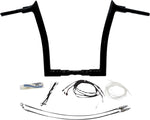 Fat Baggers Inc. 1-1 2" EZ Install Pointed Top Handlebar Kit For Harley Davidson FLHR 1690 2016 - Black