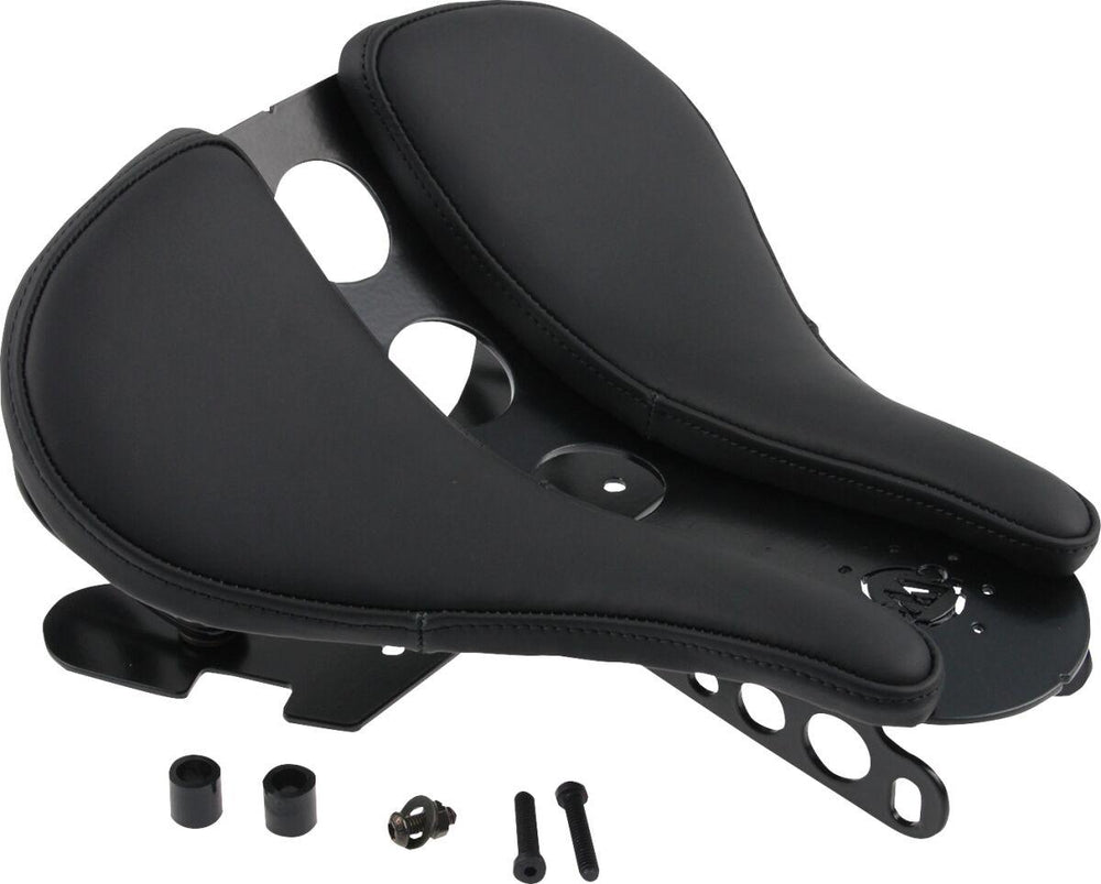 Cult Werk Swing Old School Saddle For Harley Davidson XL 1200 C 1996-2020 - Black