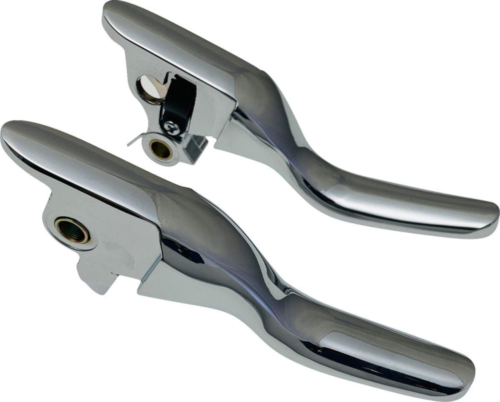 Drag Specialties Short Lever Set For Harley Davidson FLH 1868 2021 - Chrome