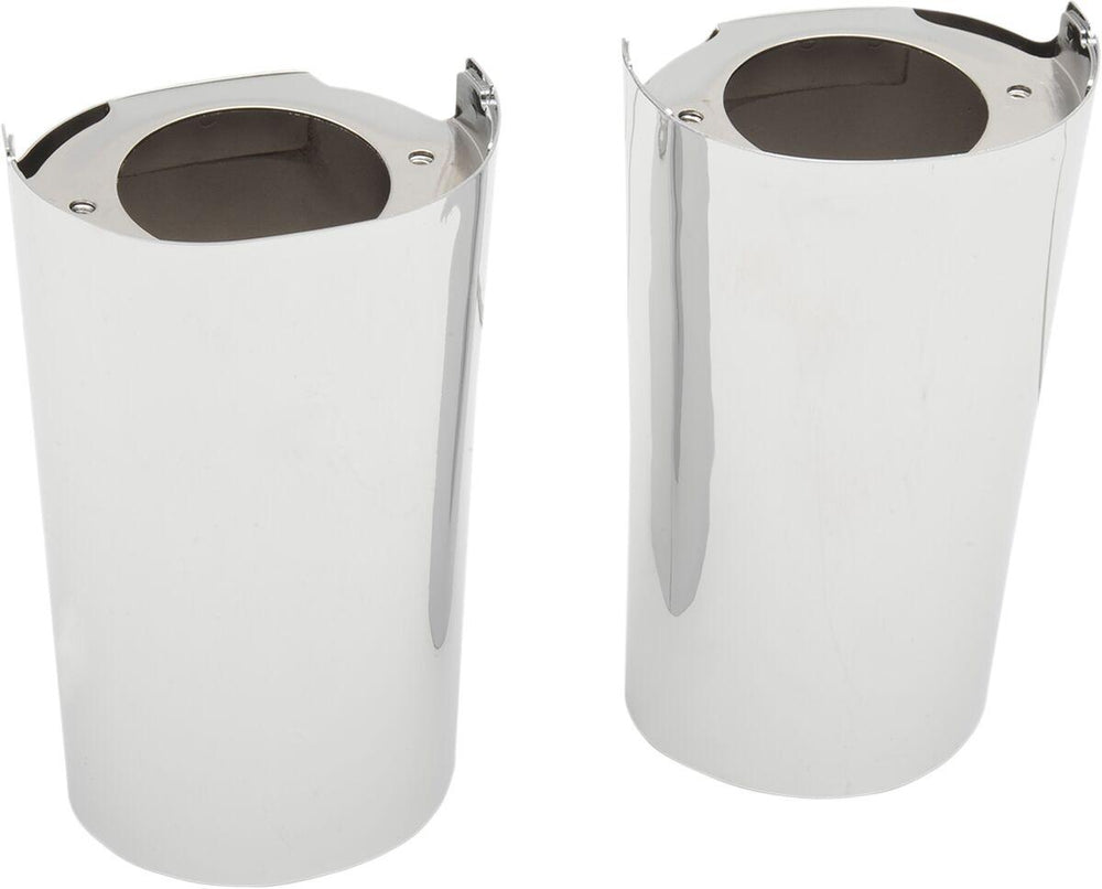 Drag Specialties Fork Slider Covers For Harley Davidson FLHR 1690 2014-2015 - Chrome/Extended
