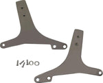 Drag Specialties Sissy Bar Side Plates For Harley Davidson FXR1340 1993-1994 - Chrome