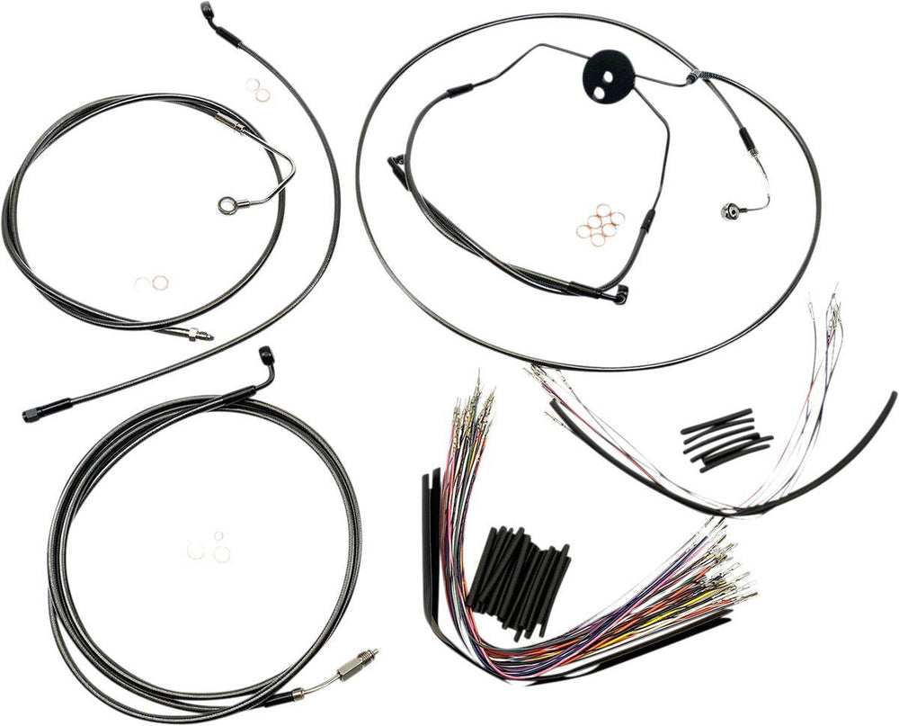 Magnum Shielding  Pearl Designer Handlebar Cable Install Kit For Harley Davidson FLTRSE3 1800 2009 30.5 - 35.5cm (12" - 14") - Black