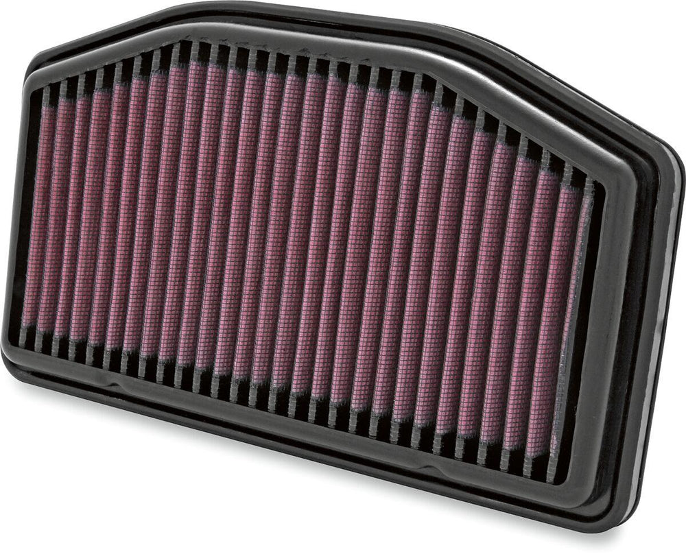 K&N High Flow Air Filter For Yamaha YZF-R1 1000 2009-2014 - Black Red