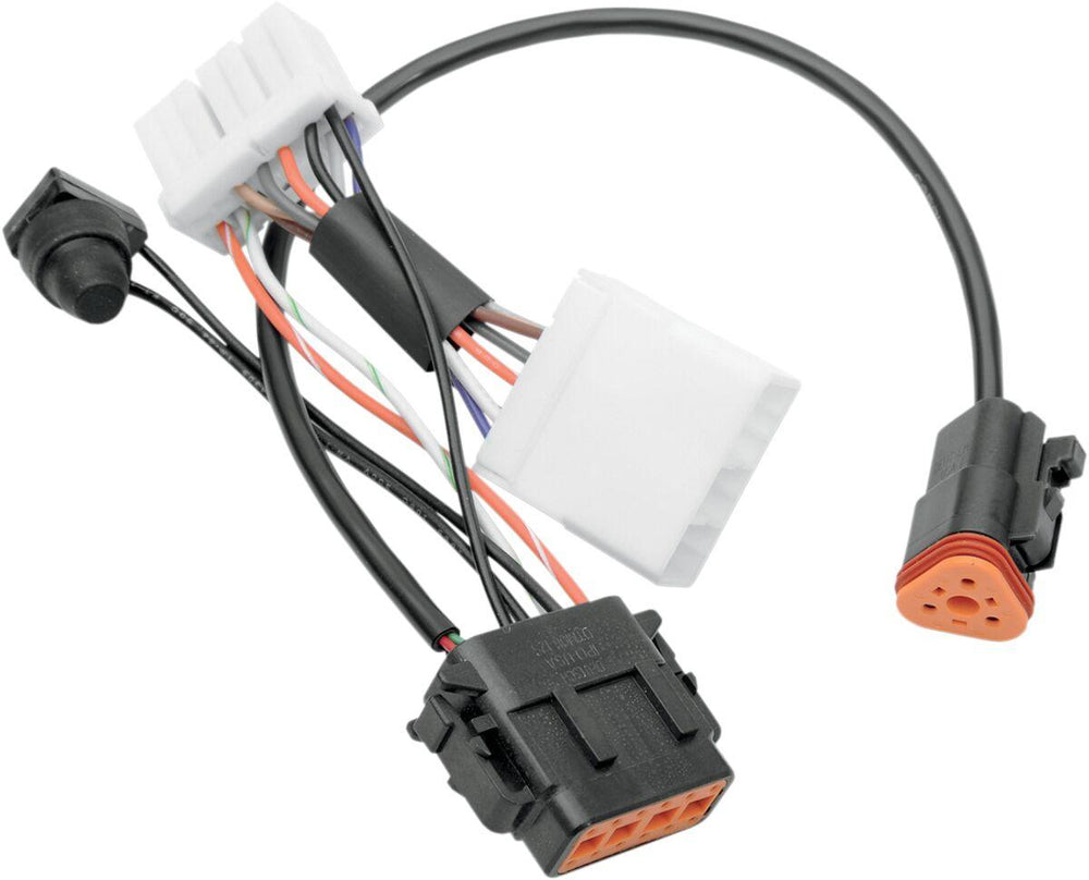 Drag Specialties Electronic Speedometer Wiring Harness For Harley Davidson FLSTC1340 1996-1998 - Black