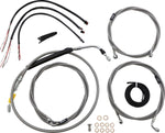 LA Choppers Handlebar Cable/Brake Hose Kit For Harley Davidson FLHR 1750 ABS 2021-2022 30.5 cm - 35.5 cm (12" - 14") - Clear-Coated