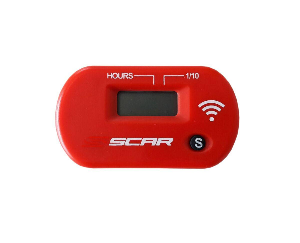 Scar Wireless Vibration Hour Meter - Red