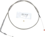 Barnett Stainless Steel Throttle Idle Cable For Harley Davidson FLST 1340 1990 96.5 cm (38") - Silver