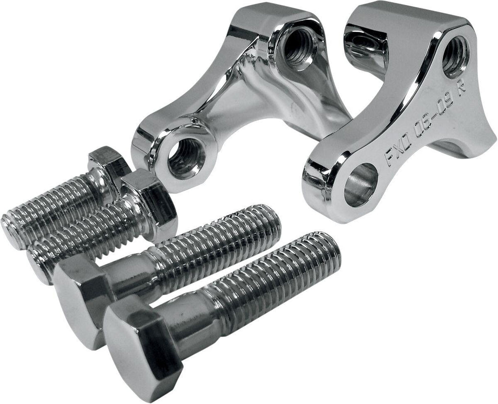LA Choppers Rear Lowering Kit For Harley Davidson FXD 1584 2007-2010 Rear Lowers 25.40 mm (1.00") - Chrome