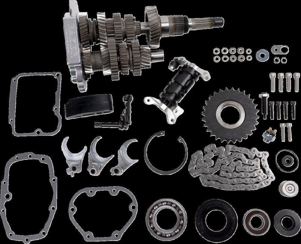 Baker Drivetrain Direct Drive 6-Speed Gear Set For Harley Davidson FLHR 1450 2001-2006 - Polished