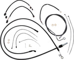 Magnum Shielding  Pearl Designer Handlebar Cable Install Kit For Harley Davidson FLHR 1750 2021-2022 38 - 43cm (15" - 17") - Black