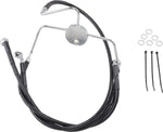 Drag Specialties Extended Length Vinyl Brake Hose Kit For Harley Davidson FLHR 1340 1994-1998 Front - Black