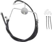 Drag Specialties Extended Length Vinyl Brake Hose Kit For Harley Davidson FLHR 1340 1994-1998 Front - Black