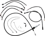 Magnum Shielding KarbonFibr Designer Handlebar Cable Install Kit For Harley Davidson FLDE 1750 2018-2020 38 - 43cm (15" - 17") - Carbon Fiber Silver