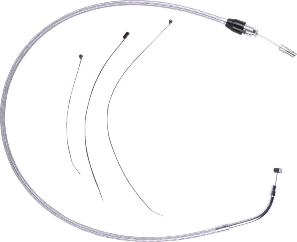 Drag Specialties Quick Connect Clutch Cable For Harley Davidson FLTRK 1868 2024 99.5 cm (39-1 4") - Chrome Silver