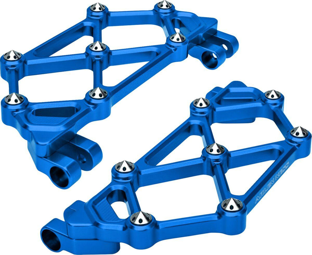 Arlen Ness Mini Diamond Rider Floorboards For Harley Davidson FLD 1690 2012-2013 - Blue