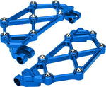 Arlen Ness Mini Diamond Rider Floorboards For Harley Davidson FLD 1690 2012-2013 - Blue