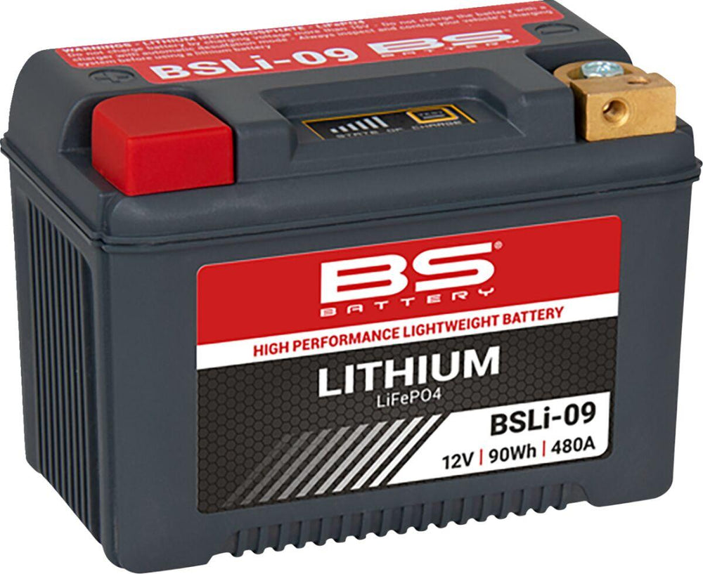 BS Battery Lithium LiFePO4 Battery For Moto Morini 9 1 2 1200 2006-2010 - Black