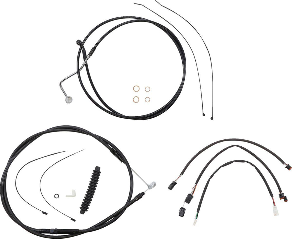 Magnum Shielding XR Handlebar Cable Install Kit For Harley Davidson FLTRK 1868 2021-2024 30.5 - 35.5cm (12" - 14") - Black