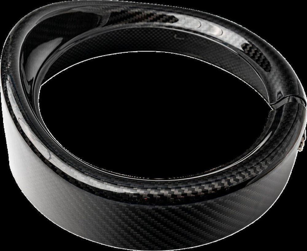 Slyfox Headlight Trim with Visor For Harley Davidson FLD 1690 2012-2013 Black/Gloss