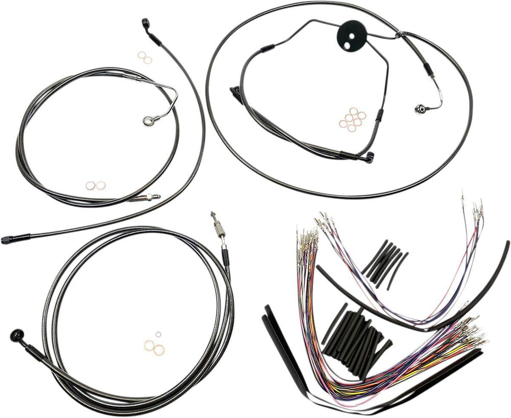 Magnum Handlebar Cable Kit For Harley Davidson FLHRSE4 1800 2008 38-43cm