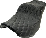 Slyfox Chariot Seat For Harley Davidson FLHRXS 1868 ABS 2024-2025 Double Diamond/Silver Logo - Black