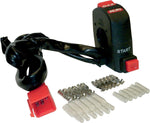 K&S Starter Switch For Honda XR650L 1993-2009 - Black/Red